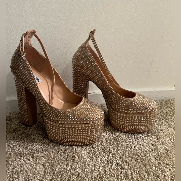 Steve Madden Skyrise rhinestone size 9 - Picture 5 of 6